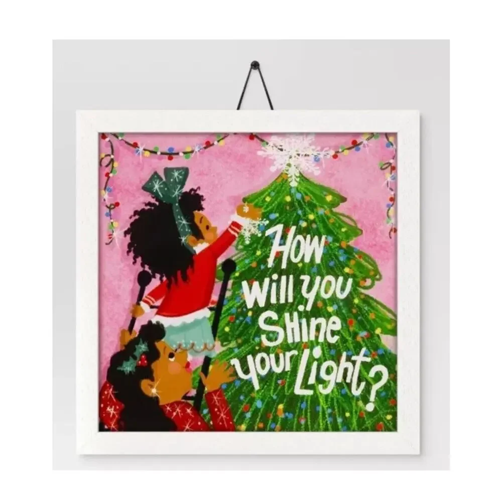 Target Christmas 2023 Collaboration Vanessa Brantley-Newton Wall Art Sign New